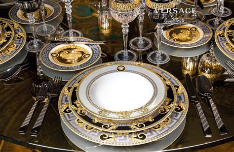 versace plates replica|versace dining table set.